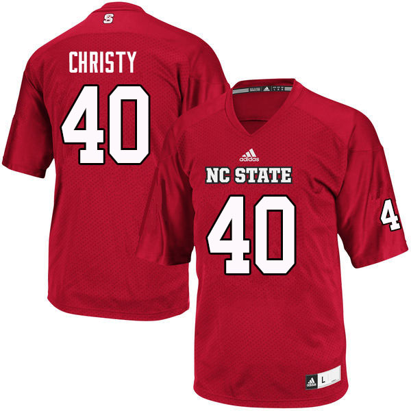 Men #40 Dick Christy NC State Wolfpack College Football Jerseys Sale-Red